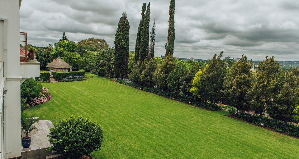 Garden maintenance in a commercial landscape